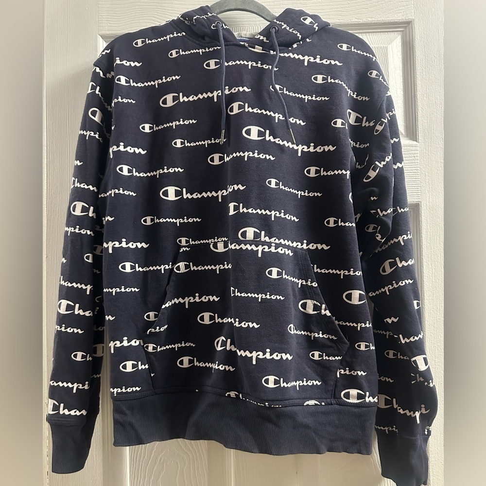 Champion All Over Print Hoodie Size Medium